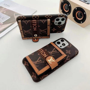 iPhone Luxury Branded Trunk Leather Phone Case Cover – Season Made