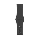 Apple iWatch Black Silicone Sport Band For 1 2 3 4 5 6 7 8 9 SE 7 8 9 SE SE 2 Gen