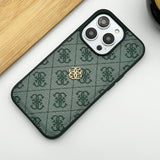 iPhone Luxury GS Fashion Leather Metal Logo Case Cover Clearance Sale